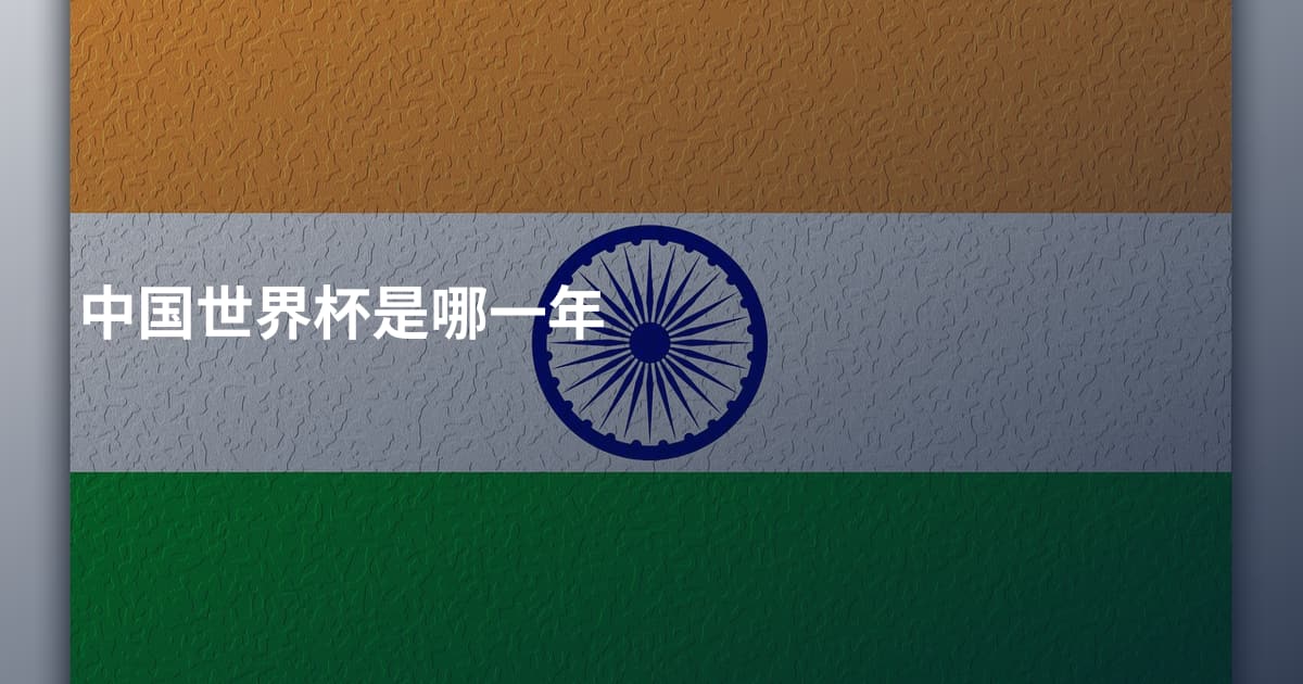 中国世界杯是哪一年