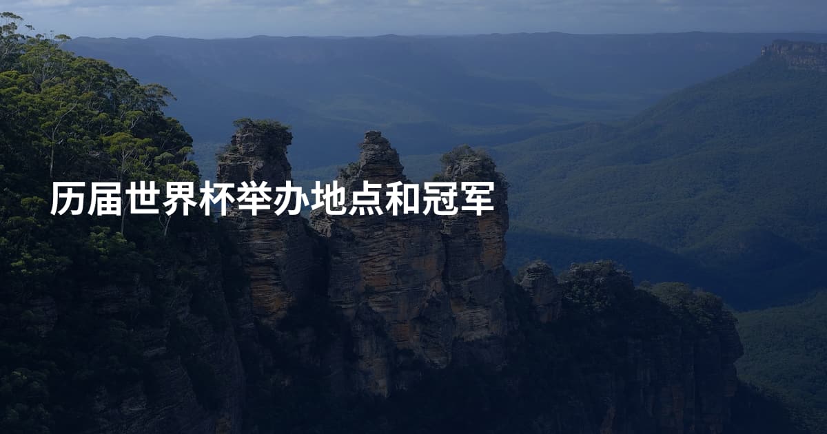 历届世界杯举办地点和冠军