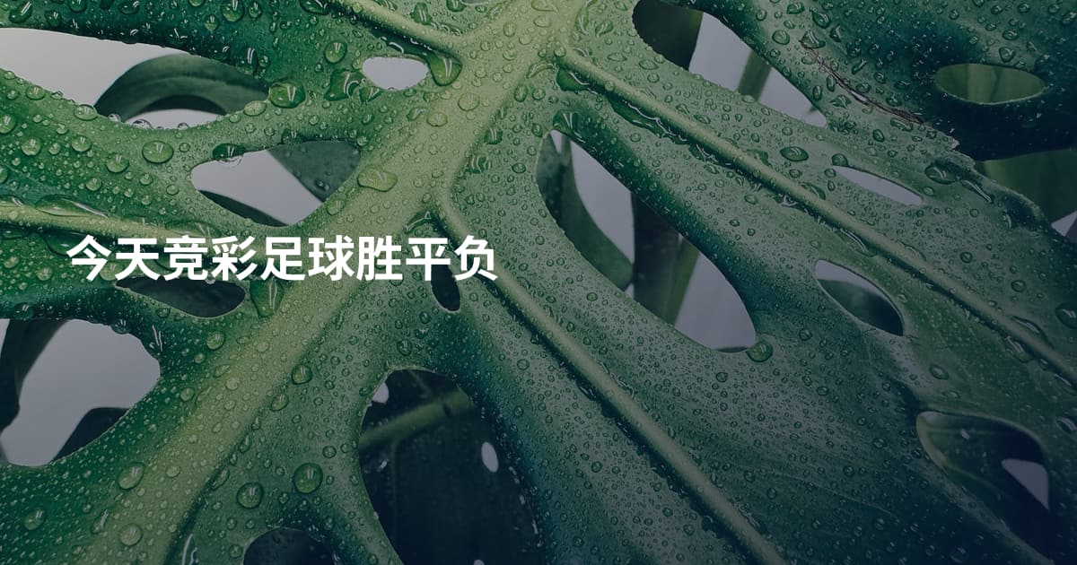 今天竞彩足球胜平负