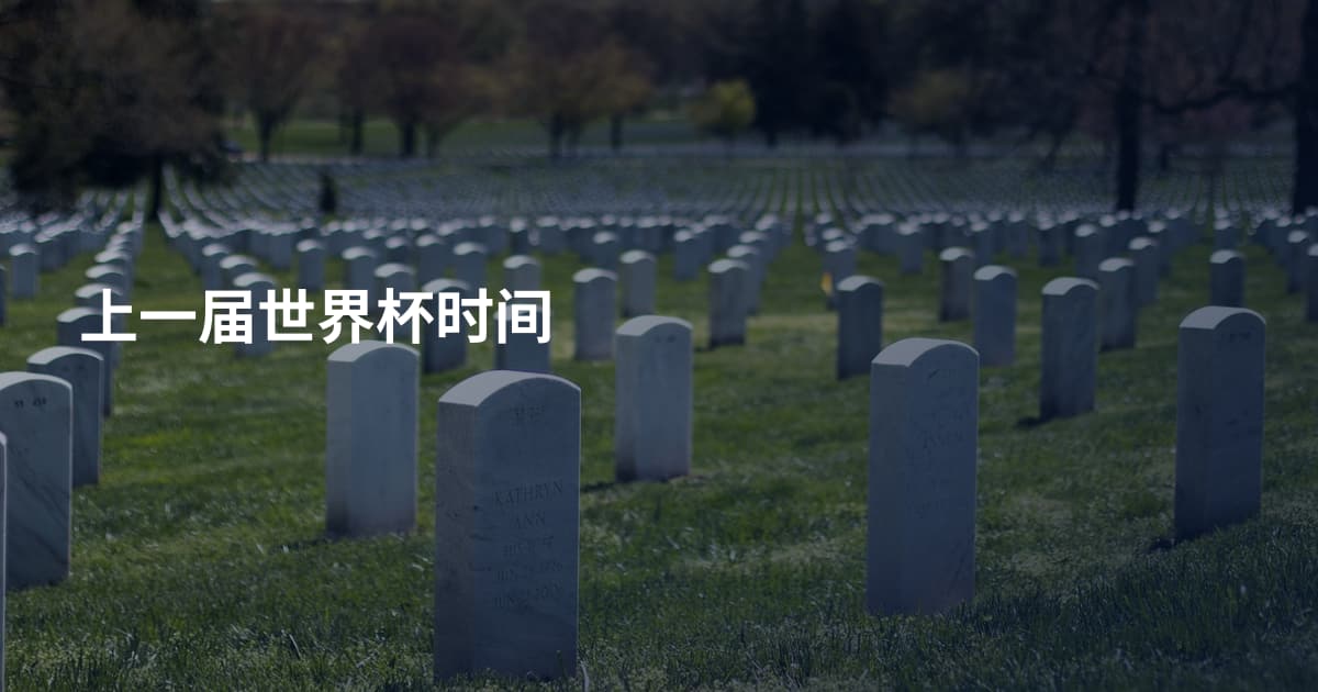 上一届世界杯时间