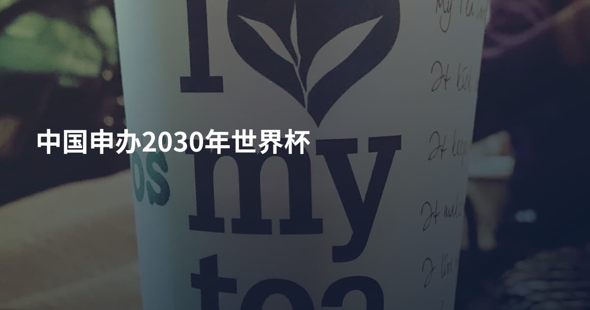 中国申办2030年世界杯