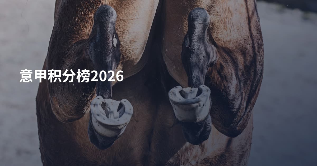 意甲积分榜2026