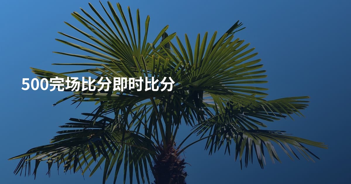 500完场比分即时比分