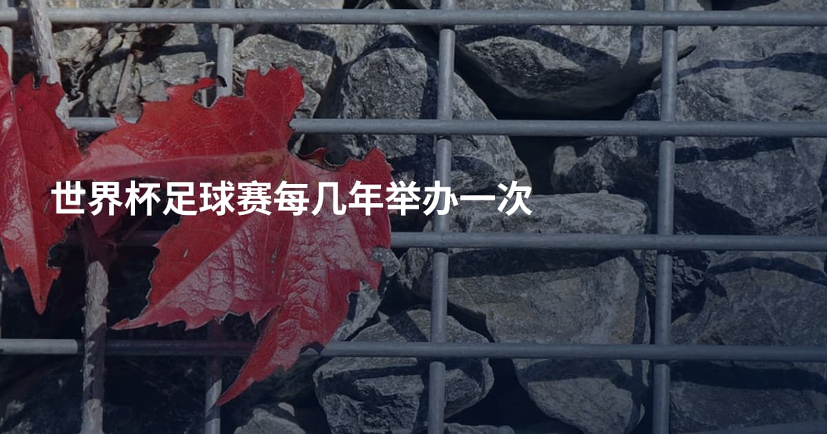 世界杯足球赛每几年举办一次