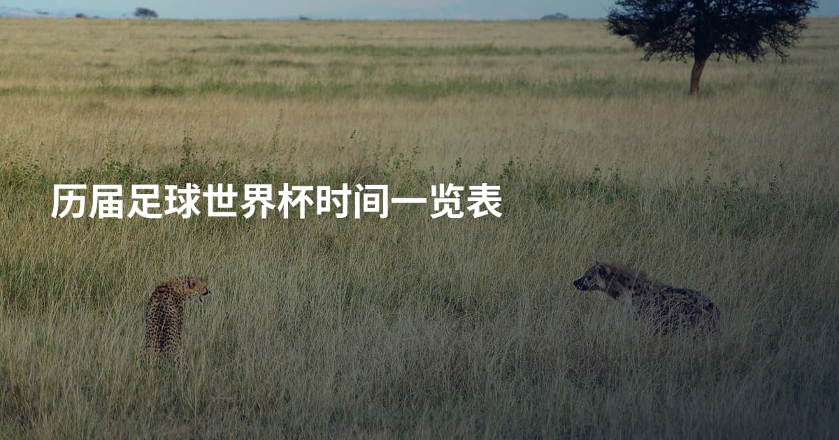 历届足球世界杯时间一览表