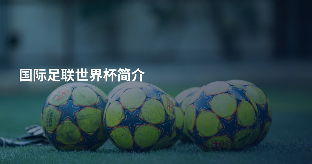 国际足联世界杯简介