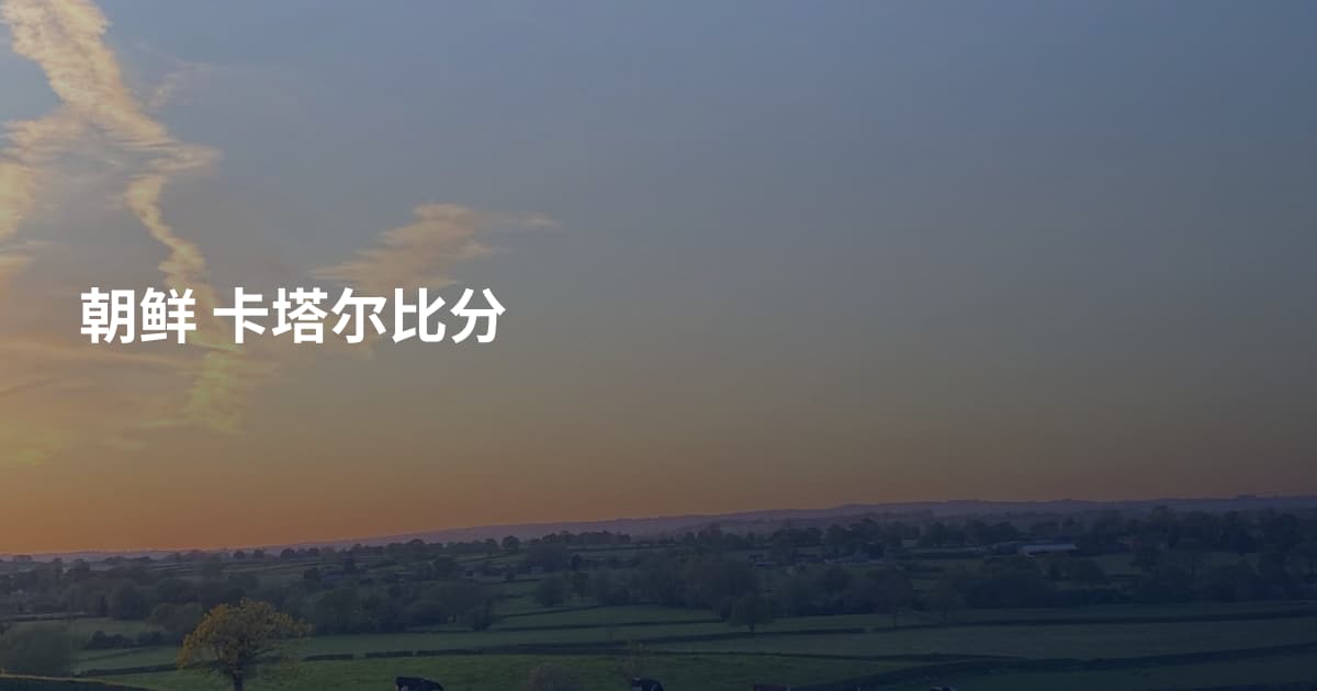 朝鲜 卡塔尔比分