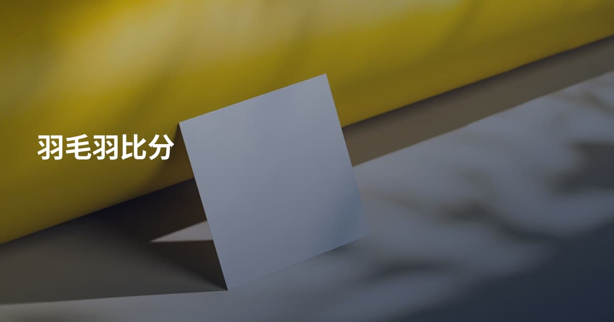羽毛羽比分