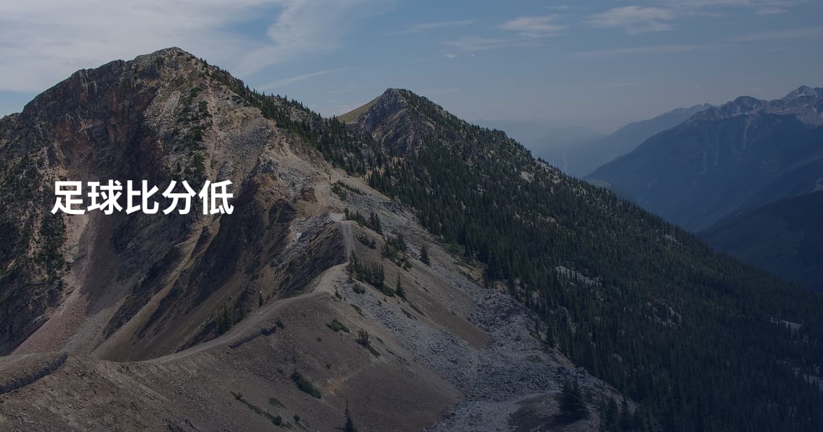 足球比分低