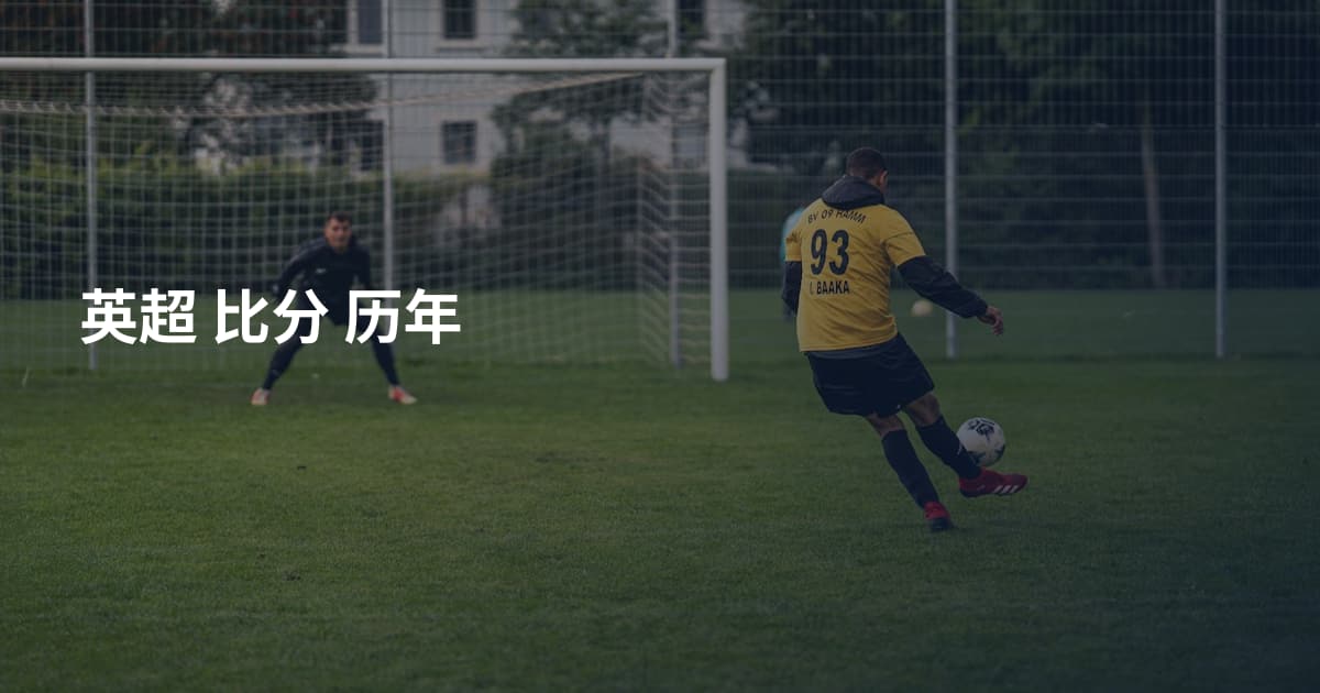 英超 比分 历年