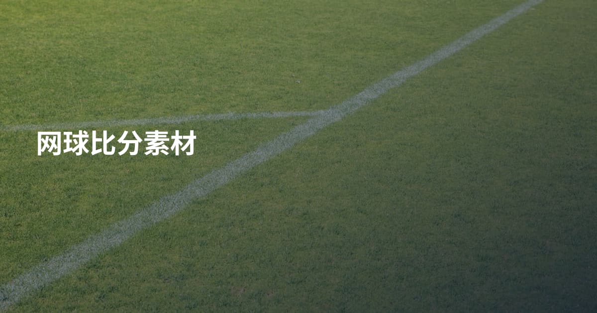 网球比分素材