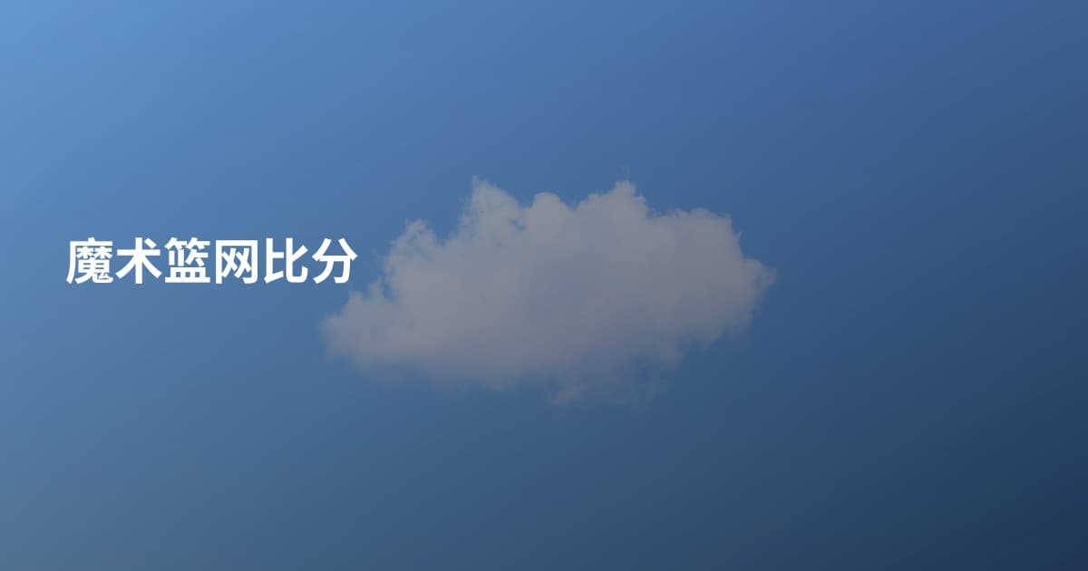 魔术篮网比分