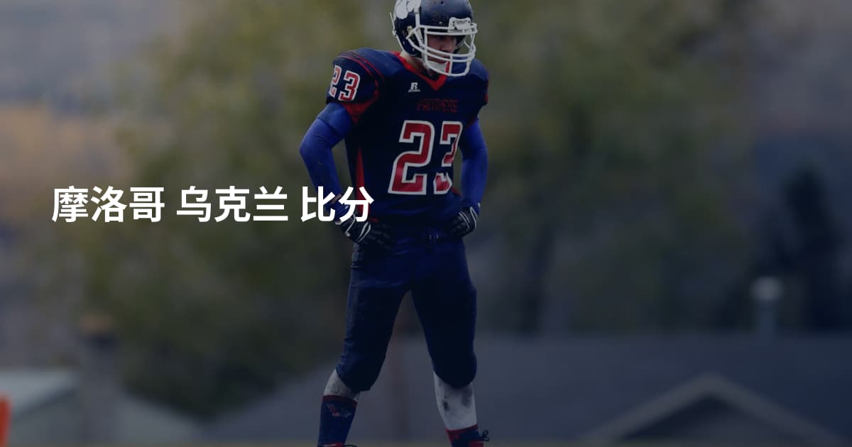 摩洛哥 乌克兰 比分