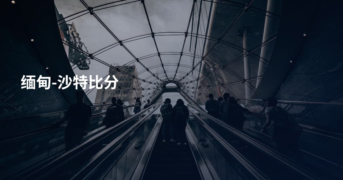 缅甸-沙特比分