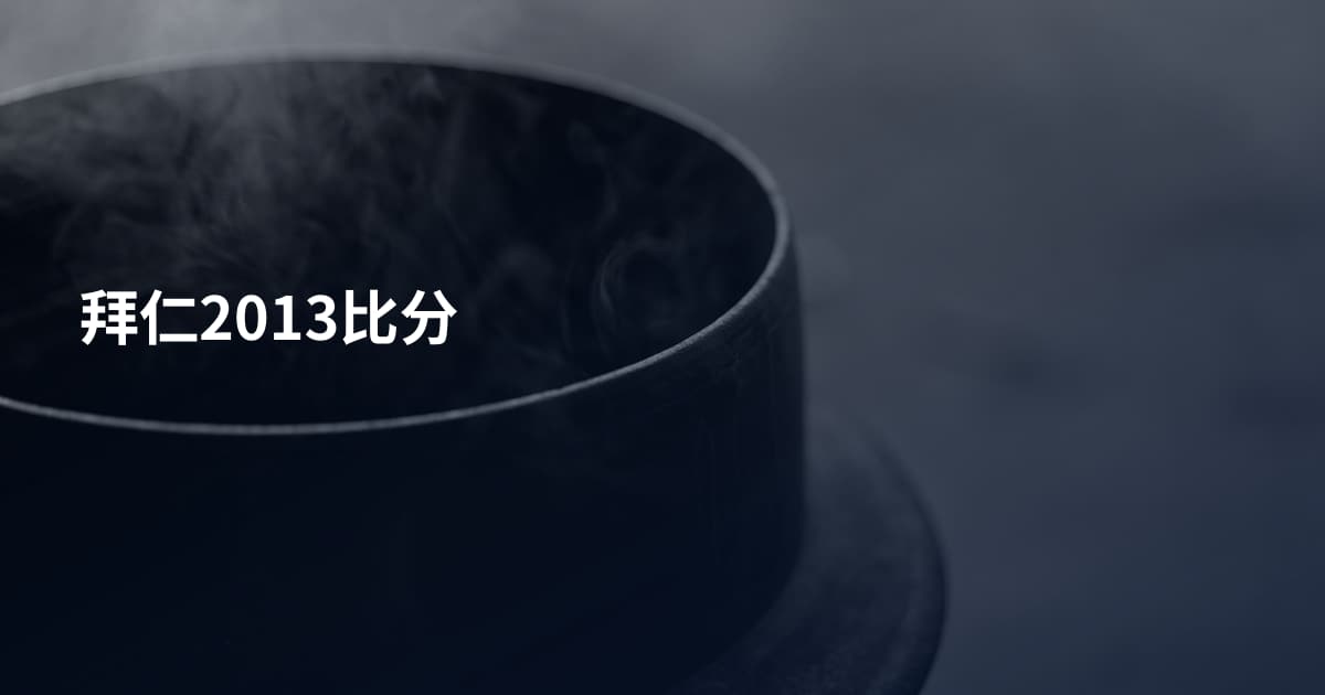 拜仁2013比分