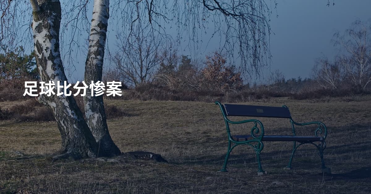 足球比分惨案