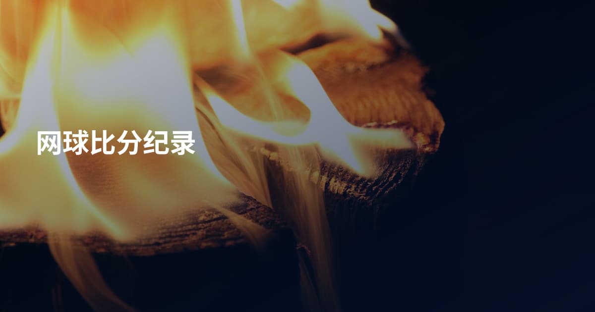 网球比分纪录