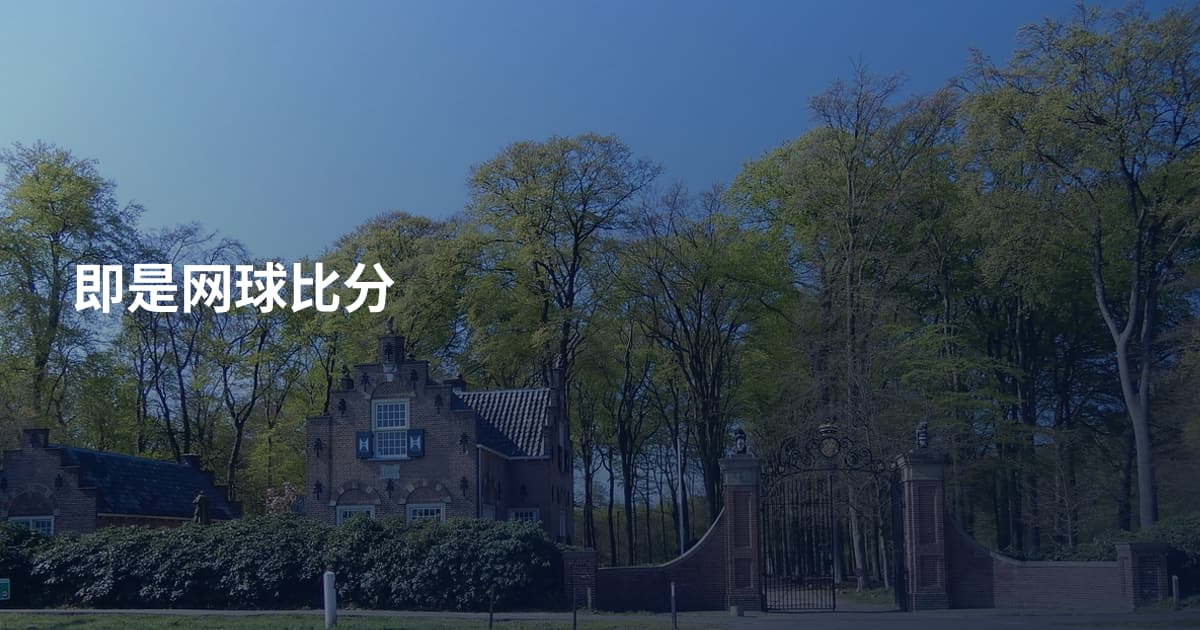 即是网球比分