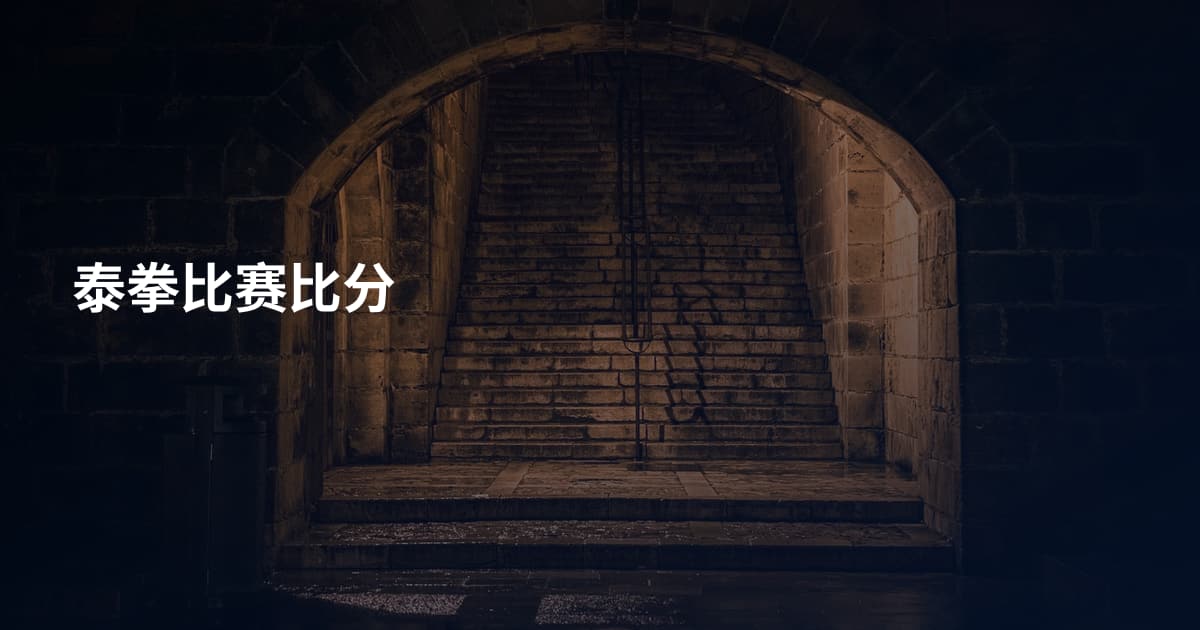 泰拳比赛比分