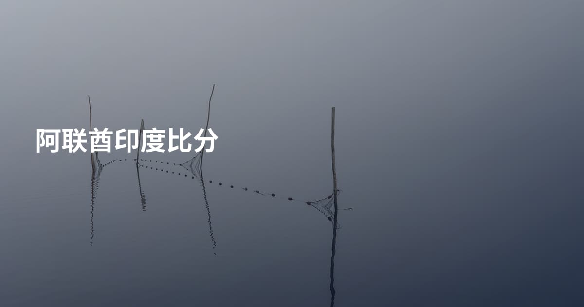 阿联酋印度比分