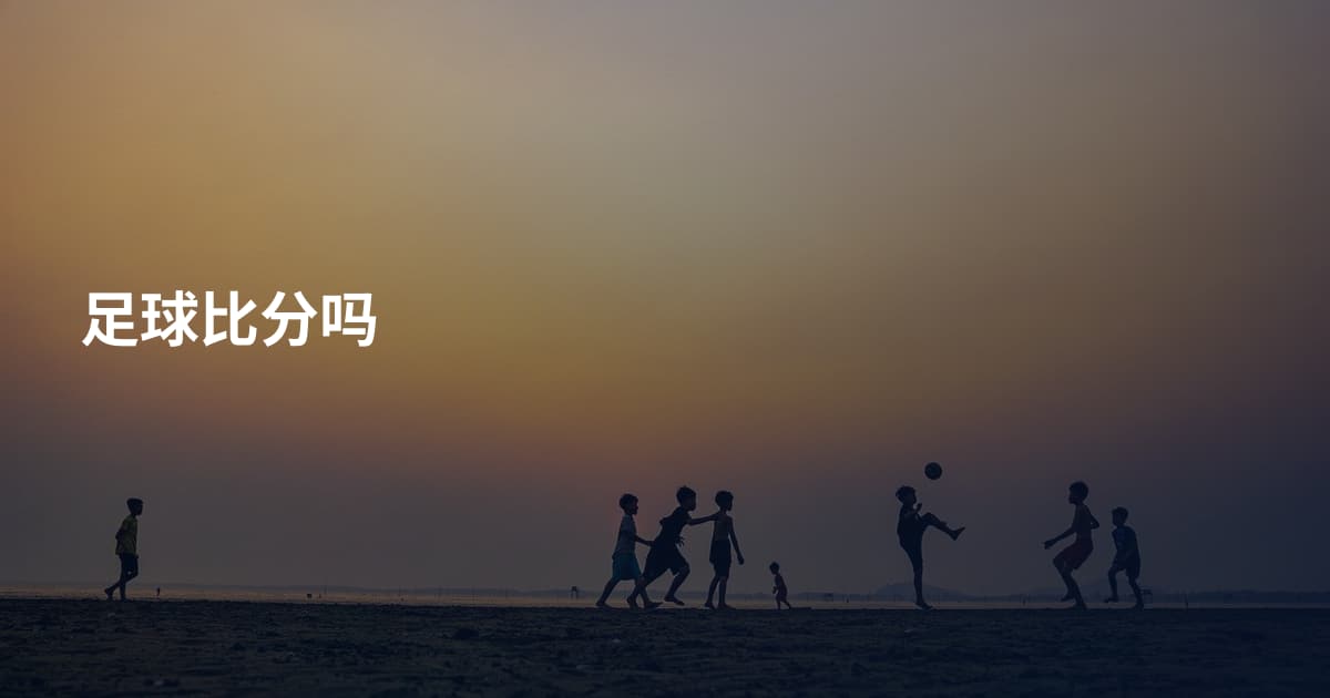 足球比分吗