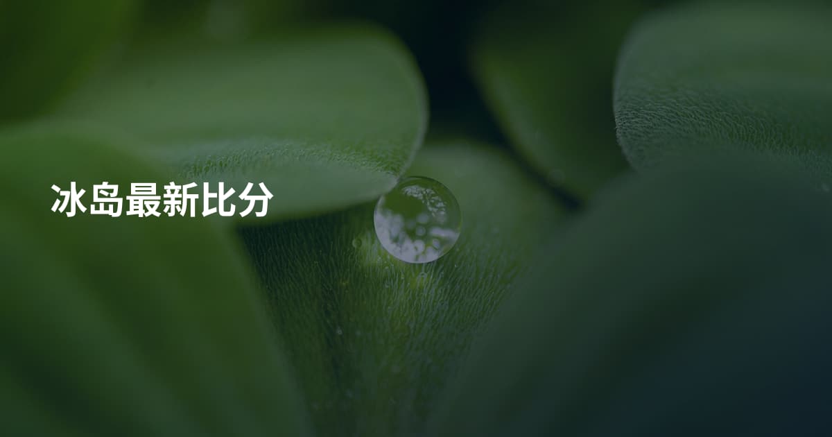 冰岛最新比分