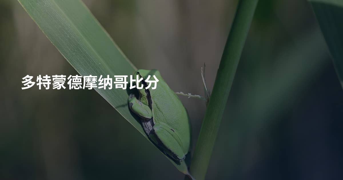 多特蒙德摩纳哥比分