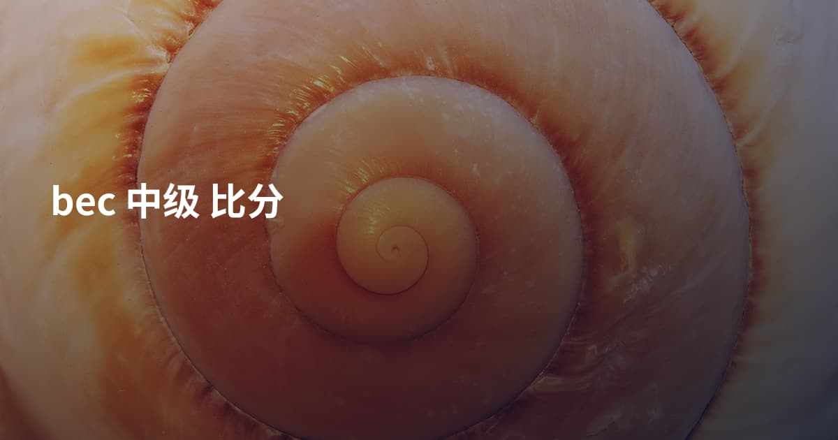 bec 中级 比分