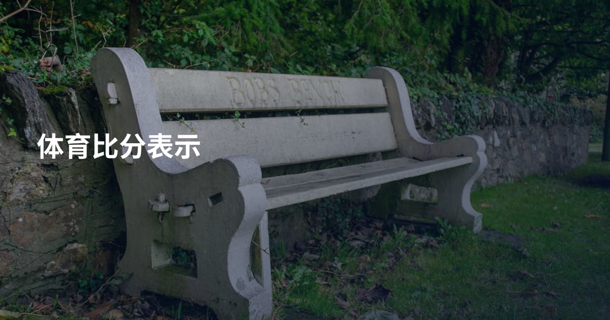 体育比分表示