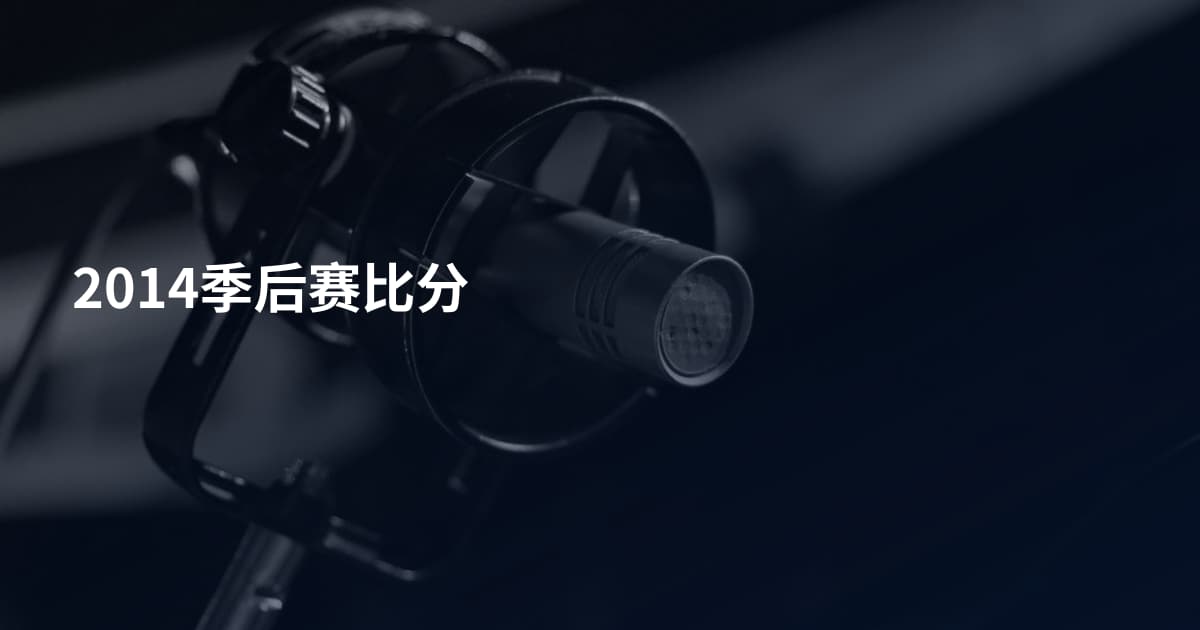 2014季后赛比分