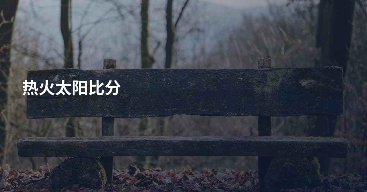 热火太阳比分