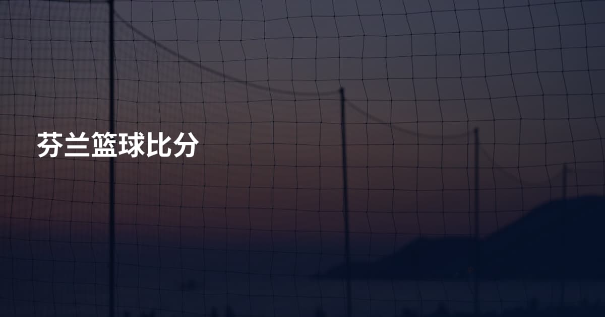 芬兰篮球比分