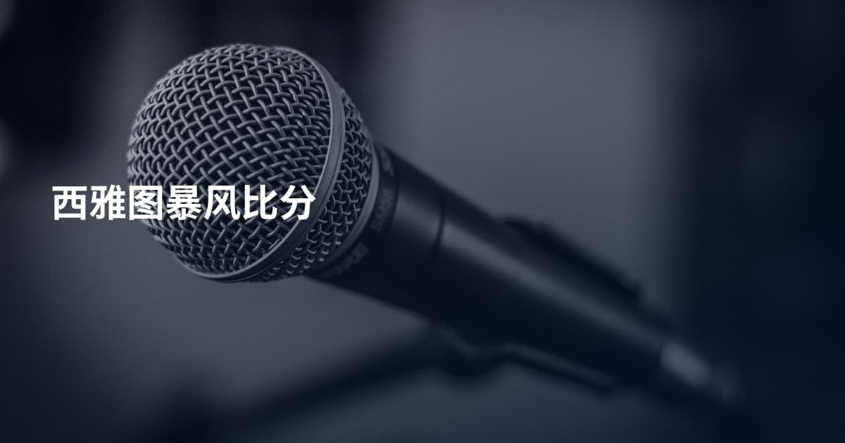 西雅图暴风比分