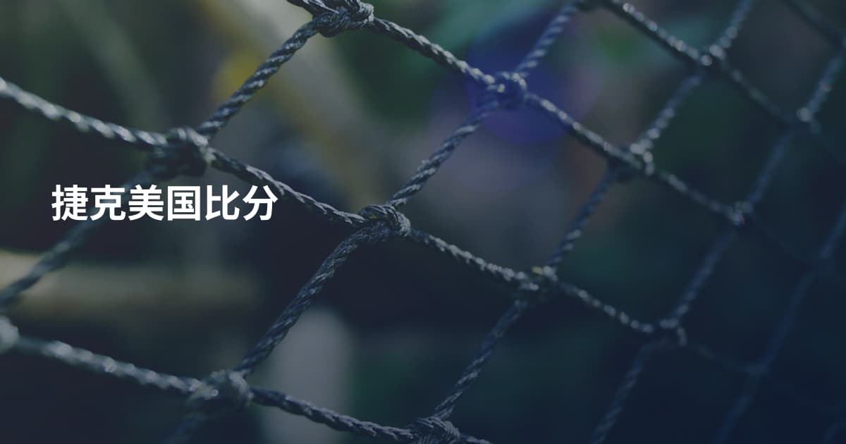 捷克美国比分