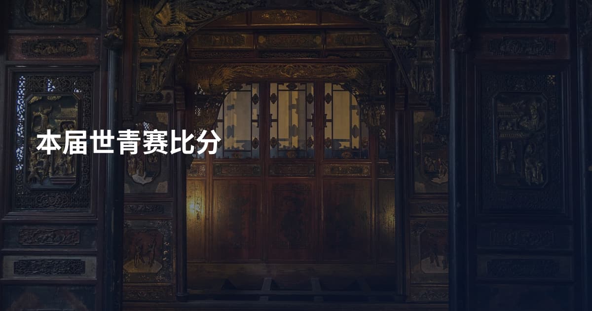 本届世青赛比分