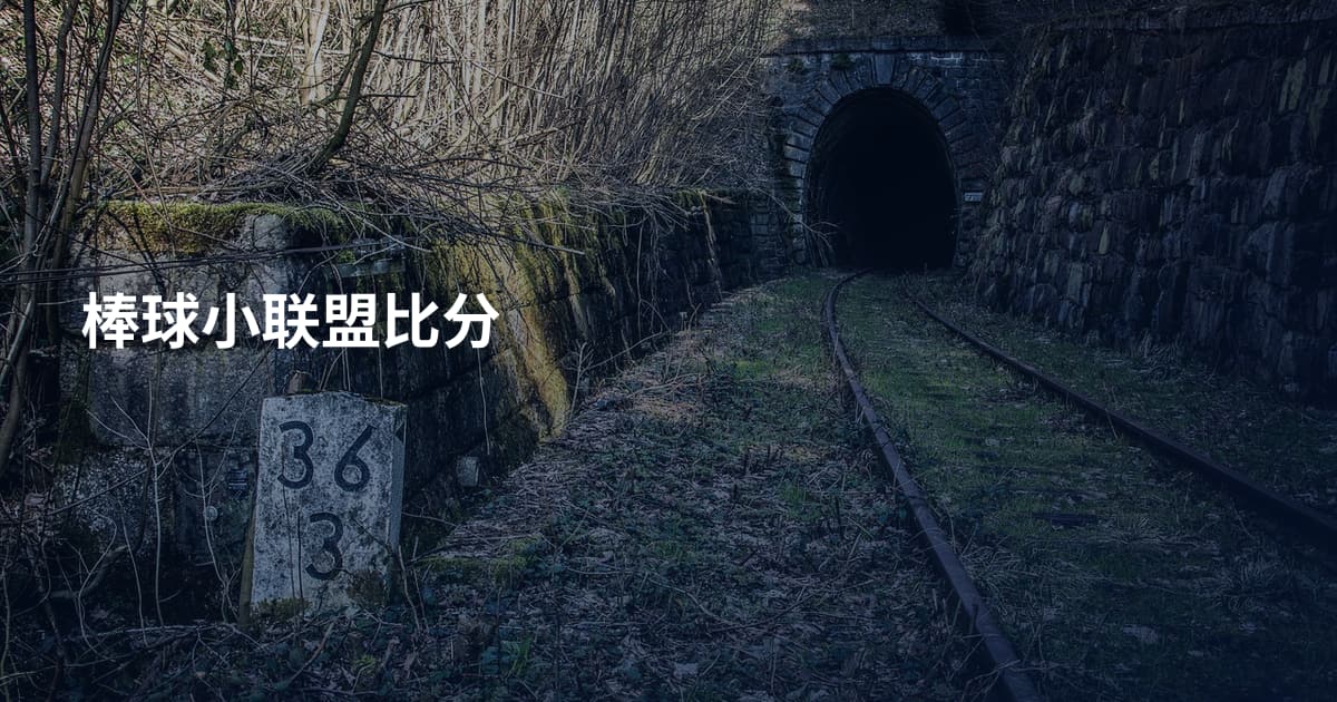 棒球小联盟比分