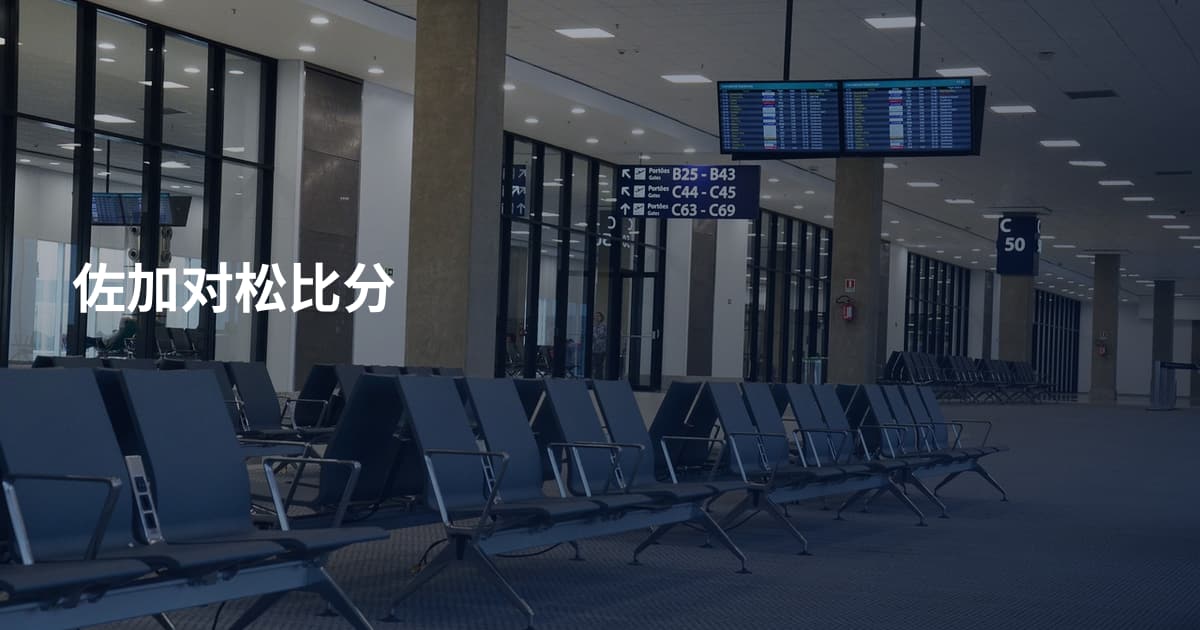 佐加对松比分