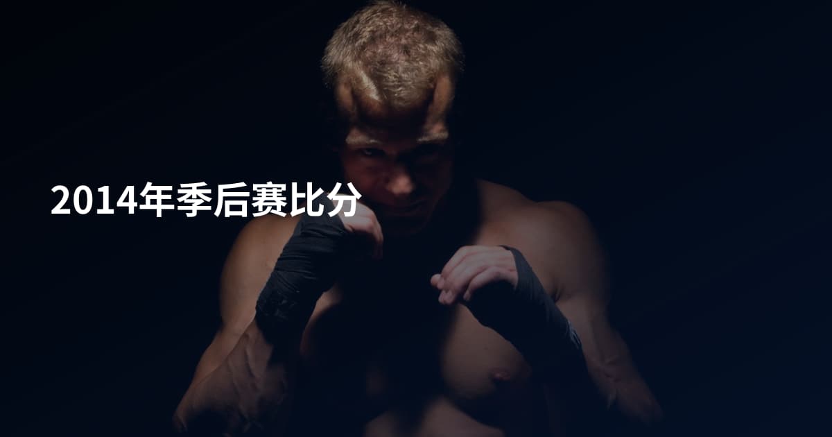 2014年季后赛比分