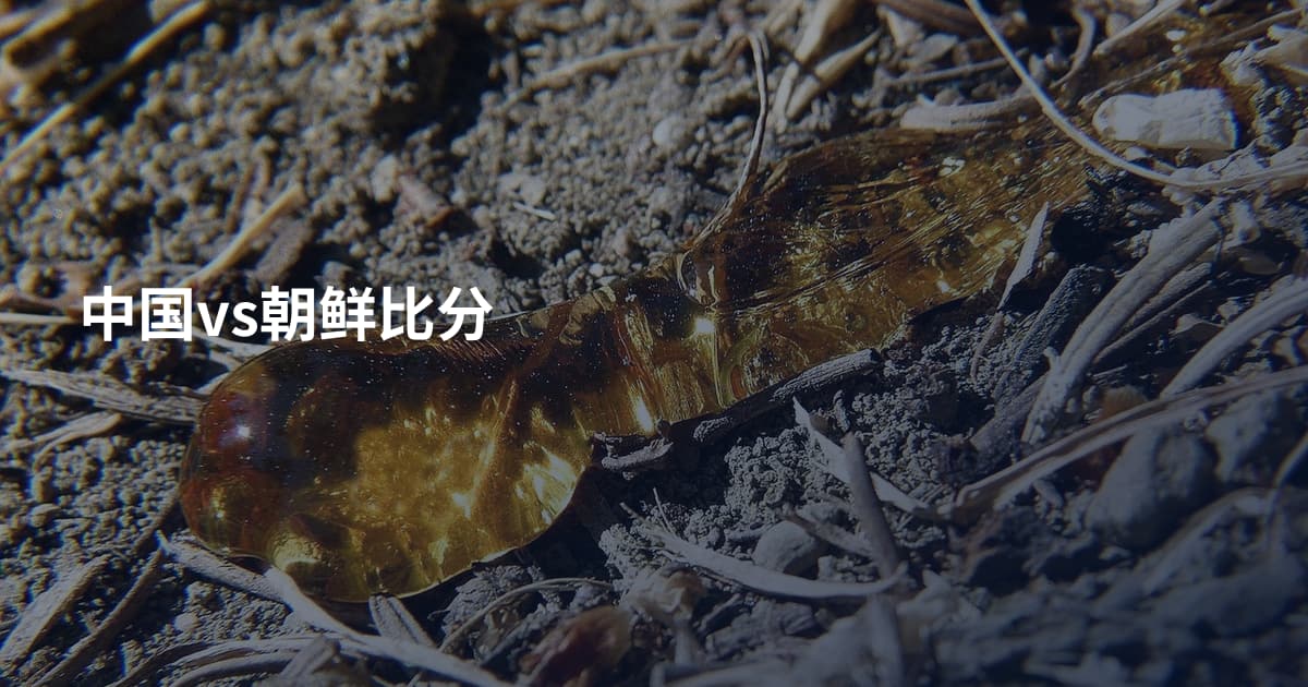 中国vs朝鲜比分