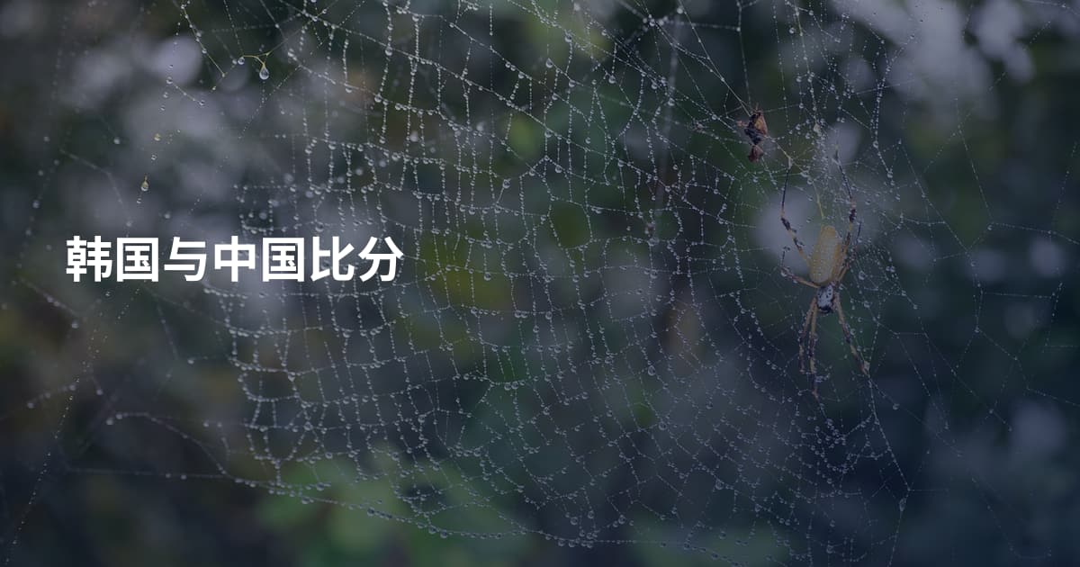 韩国与中国比分