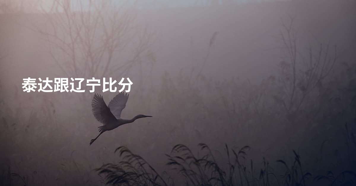 泰达跟辽宁比分