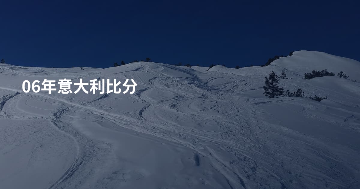 06年意大利比分