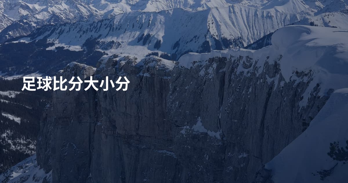 足球比分大小分