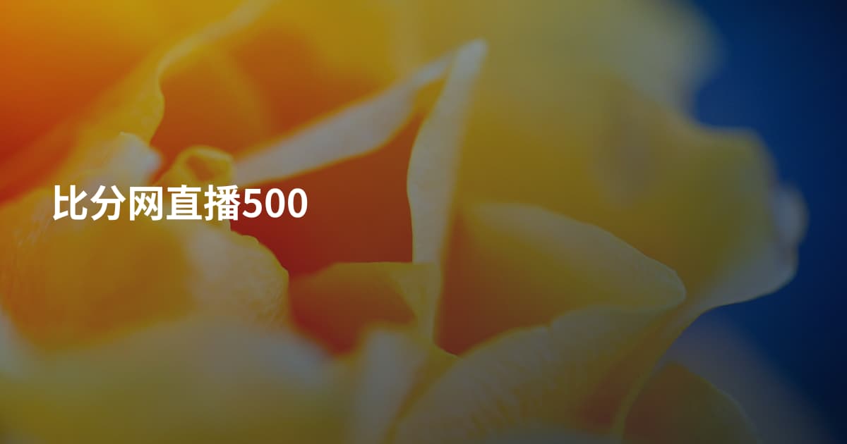 比分网直播500
