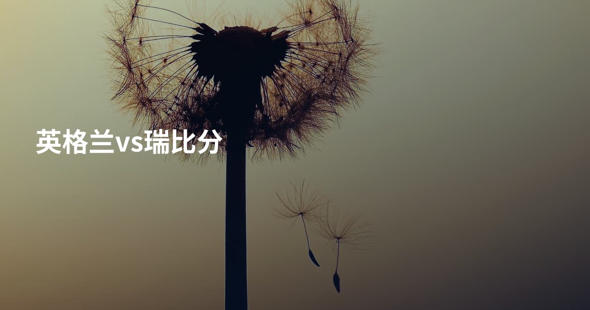 英格兰vs瑞比分