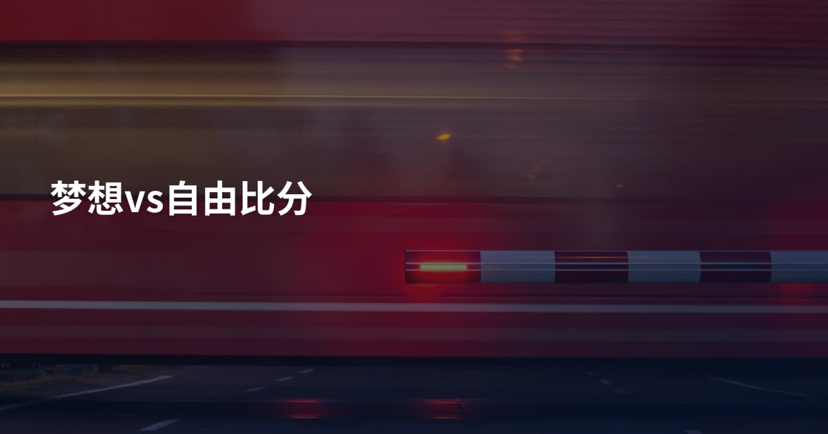 梦想vs自由比分