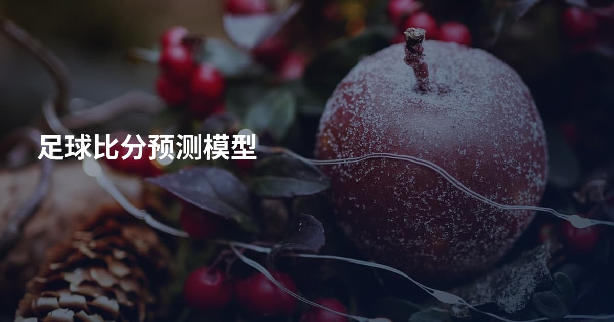 足球比分预测模型