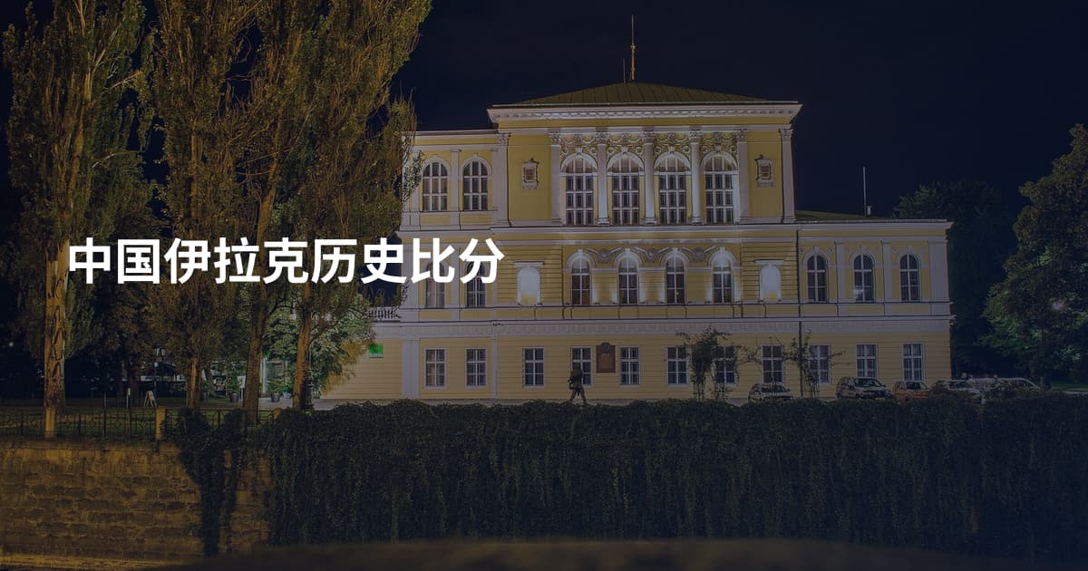 中国伊拉克历史比分