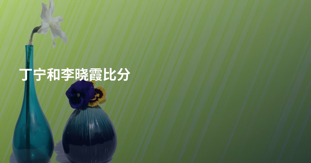 丁宁和李晓霞比分