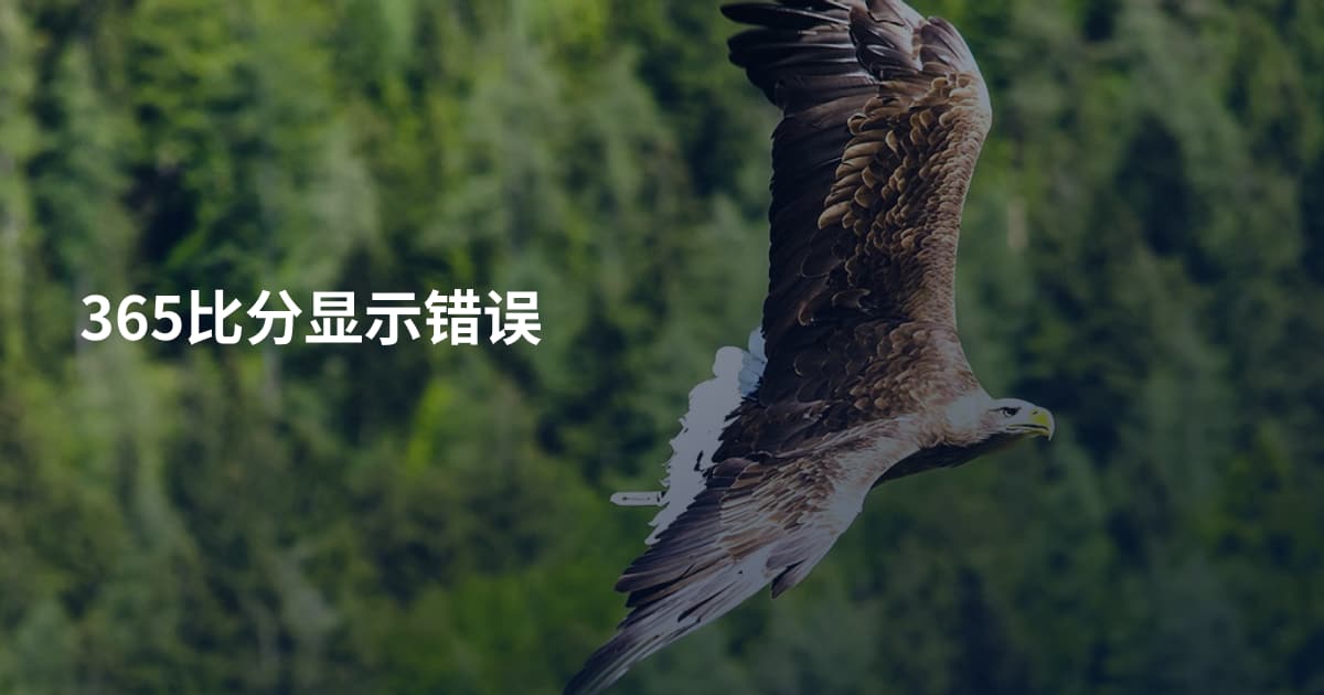 365比分显示错误